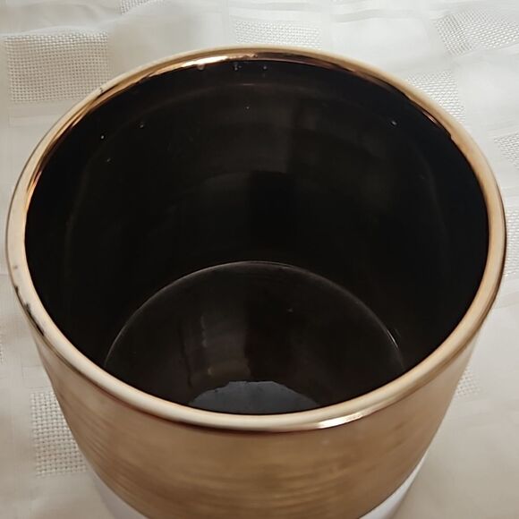 Ceramic Vase Rose Gold/ White 7×7 - Picture 14 of 16